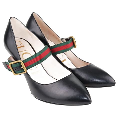 Shop Gucci Sylvie Leather Mary Jane Pumps 